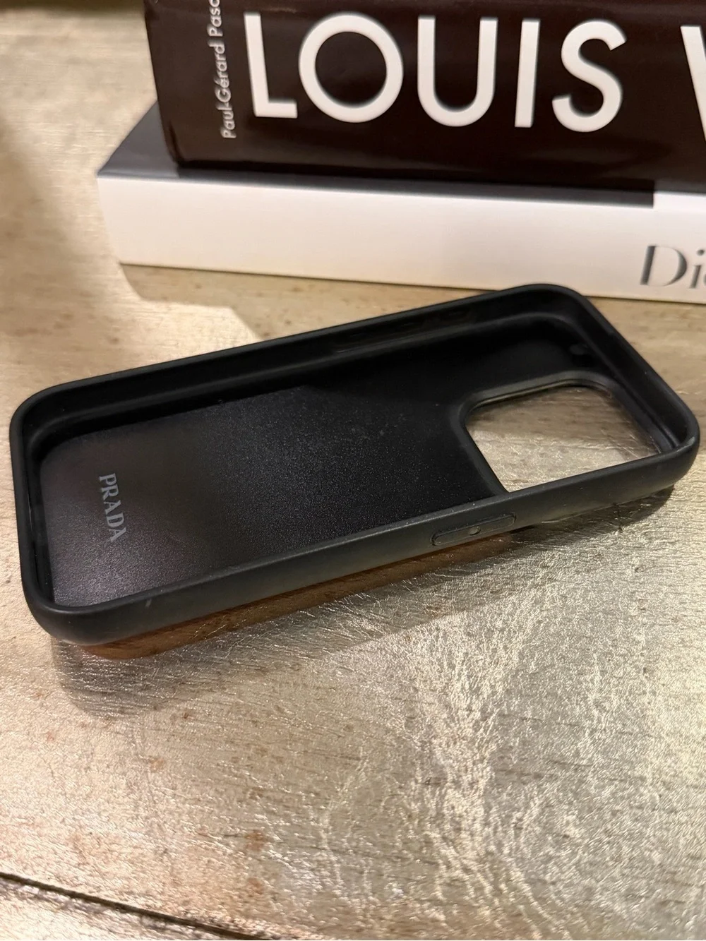 Prada Pink Saffiano Leather iPhone Cover